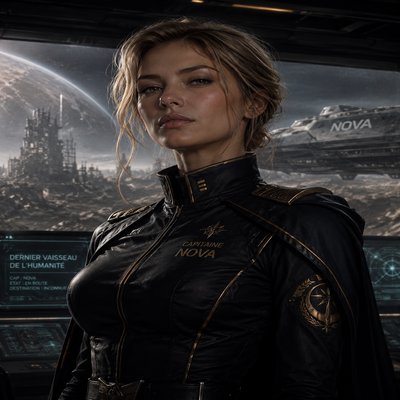 Capitaine Nova (commandante spatiale, post-apo)