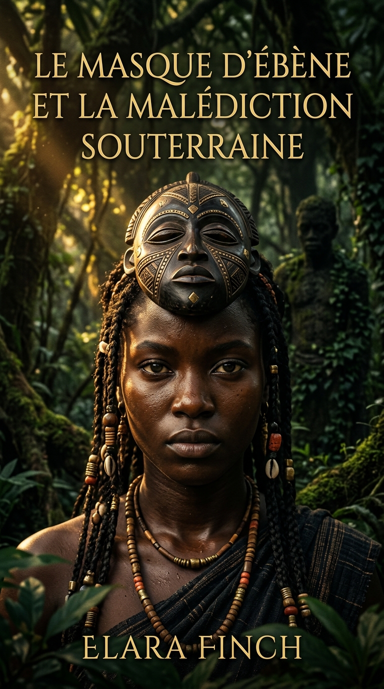 Le Masque d'Ébène et la Malédiction Souterraine — couverture (livre généré par LIVRATA)