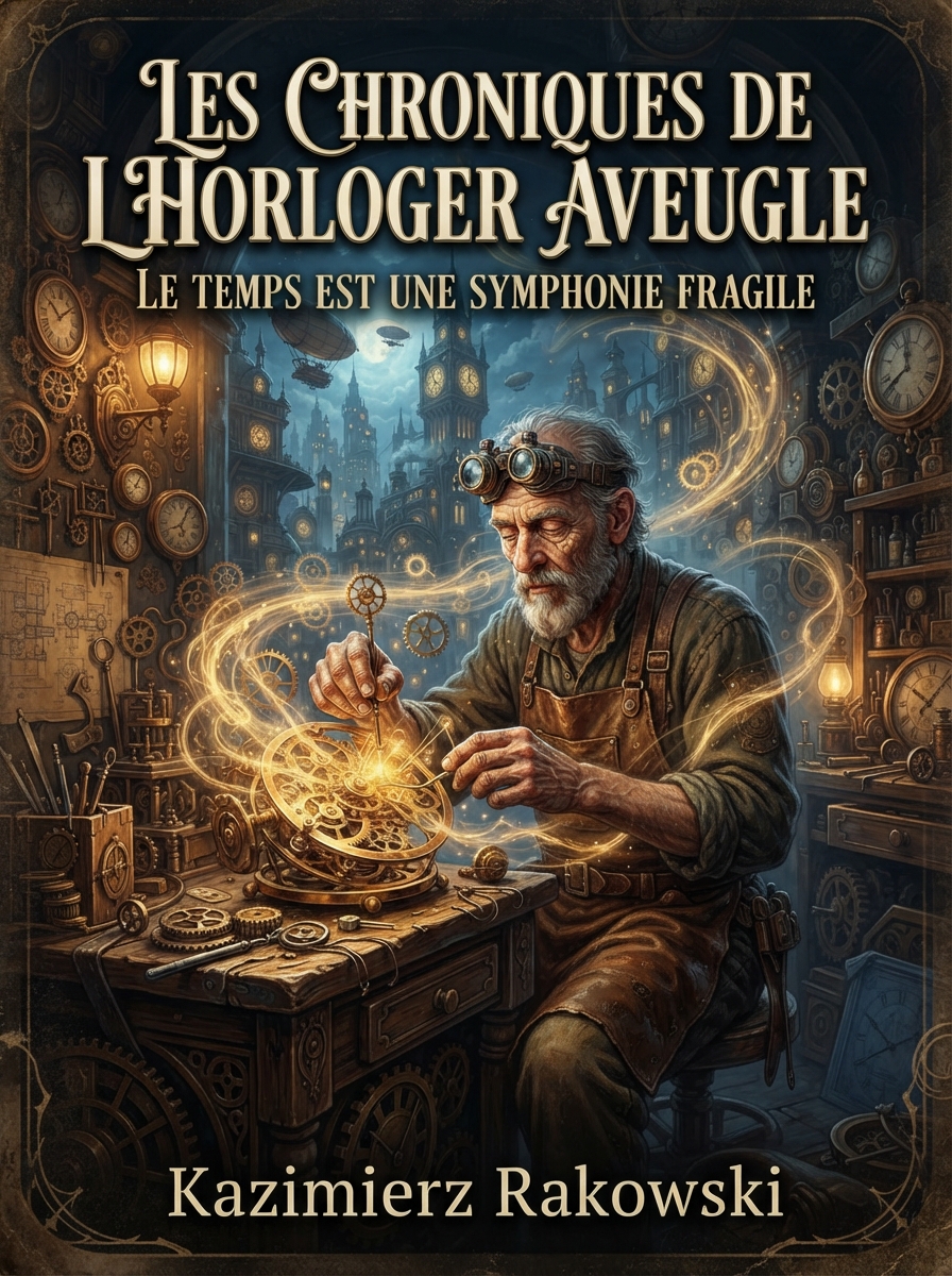 Les Chroniques de l'Horloger Aveugle — couverture (livre généré par LIVRATA)