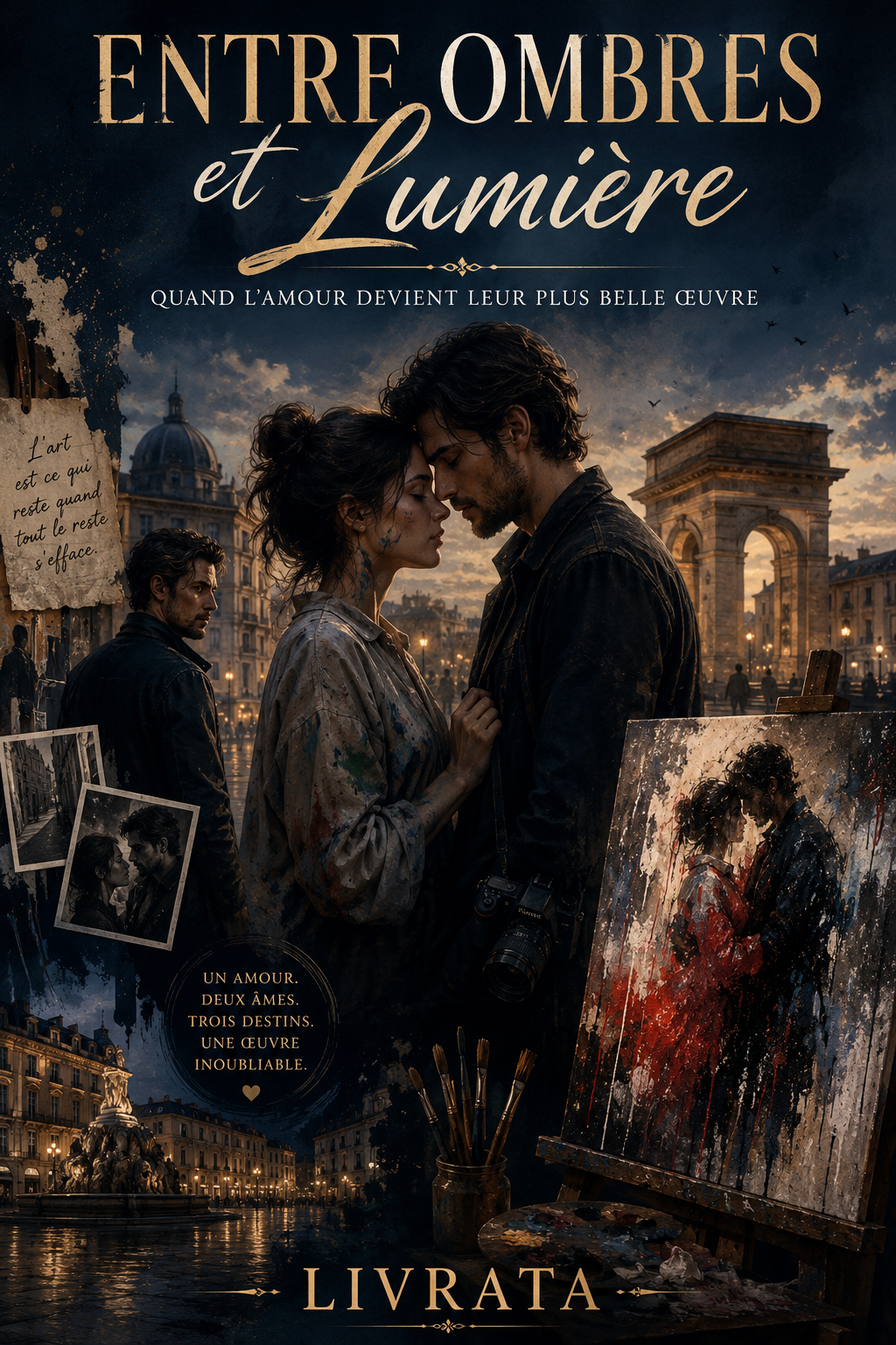 Couverture de « Les Étoiles de notre amour » — romance généré par LIVRATA (IA)
